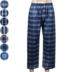 체크 디자인 면 100% 남성 9부 특면 파자마