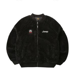 지프 뽀글이 바시티 자켓 JM4TZU413BK