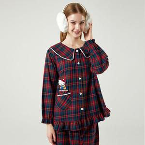 [바풀 주니어]바풀 EL5W154-45 여성잠옷 헬로키티 파자마 여성 순면 기모 잠옷 산리오