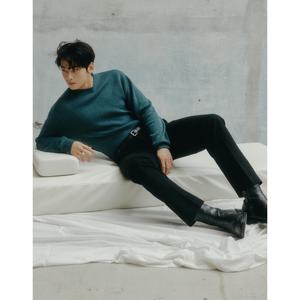 [지오다노]남 테이퍼드 기모 슬랙스 114915