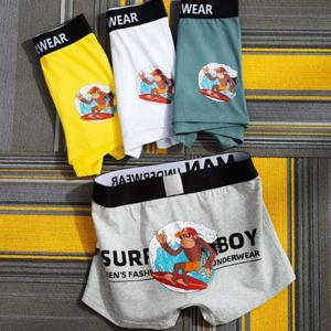 서핑 몽키 밴딩 남성 드로츠 사각 캐릭터 팬티