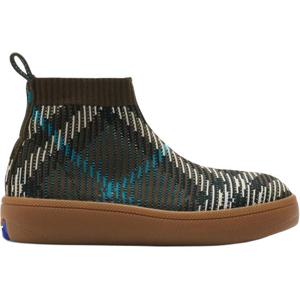 버버리 키즈 빈티지 체크 니트 미들 부츠(카키) 8099961