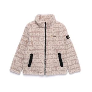 [내셔널지오그래픽키즈] 키즈 로고전판 플리스 뽀글이 풀집업 N204KFT010-070