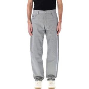 25 FW 프라다 로고 패치 로우라이즈 그레이 코튼 데님 진 GEP37414PF