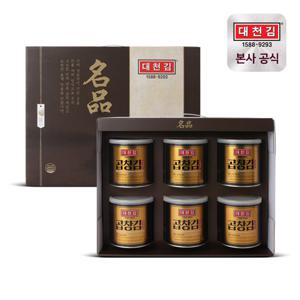 대천김 명품 캔김 세트 30g 6캔 /곱창김 선물세트
