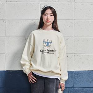 [에꼴리에]여자 겨울이월 코지프렌즈 양기모맨투맨티(24D1457)