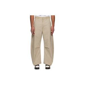 25 FW 꼼데가르송 남성 블랙 코튼 옥스포드 슬랙스 252057M191018