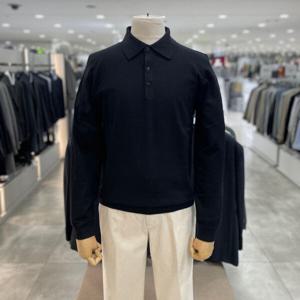 [지오지아]워셔블 모달 메리노울 카라 티에리_ABE4ET1104_BK_DG