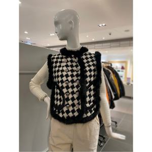 르니앤맥코이 토끼털 배색 더블버튼 베스트 (MM12FV300HJY)