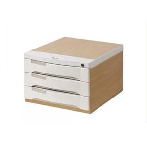 우드맥스 플러스3단서류함(망플비치 301X368X220mm) 서류꽂이 파일 트레이 책상 정리 오피스 사무실 서류 서류함 문구