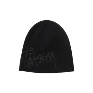 스투시 디보스드 스탁 로고 비니 블랙 1321076Black