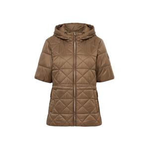 와이드앵글골프자켓 KQJ WWW25172E3 여성 CO 아르누보 하프슬리브 미디 자켓 L (Camel)