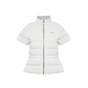 와이드앵글골프패딩 KQJ WWW25511W3 여성 TO 에어퍼프 반팔 패딩 L (Off White)