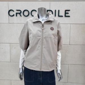 [크로커다일레이디]반팔 집업 베스트 CLEFVT201-LB_BP