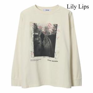 [릴리립스] 어반 그래픽 오버핏 맨투맨 (YL9TS005)