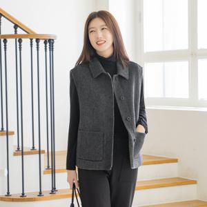 엄마옷 마담4060 클래씨마담 핸드메이드리버시블조끼 데일리 여성 -ZVE2511006-