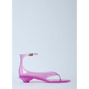 끌로에 트랜스페어런트 토 포스트 로우 힐 샌들 CHC25U09VRQ6V7