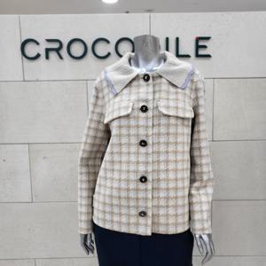 [크로커다일레이디]카라탈착 핸드메이드코트CLEWCT103-BP