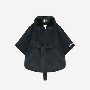 [베스띠벨리]핸드메이드퍼케이프코트 BLHRY7646BK