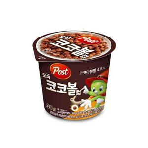 [동서식품] 포스트 오곡 코코볼 컵 시리얼 30g  24개