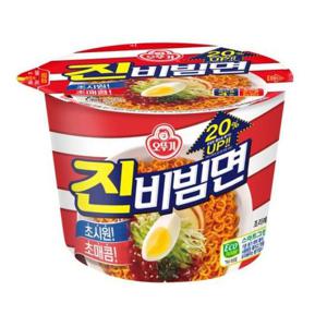 [오뚜기] 오뚜기 진비빔면 큰컵 132g  12개