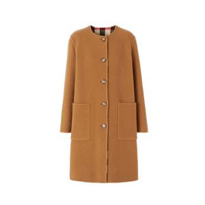 버버리 티스버리 리버시블 울 코트 카멜 80686831