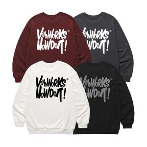 [밴웍스]NOW DOIT 오버핏 맨투맨 (VLS0083) 4color