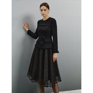 [아이잗컬렉션(피)]트위드 시어 스커트 원피스 CRBA0OP331