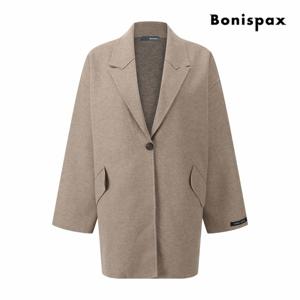 [보니스팍스] 핸드메이드 테일러드 울 하프 코트 (XPACT001M0)