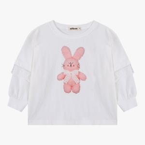 [밀리밤]토끼레이어드티셔츠(MLLA26S1Z)