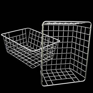 수납 바구니 철제 바스켓 흰색 철제바스켓 다용도바스켓 바구니 철제바구니 수납바구니