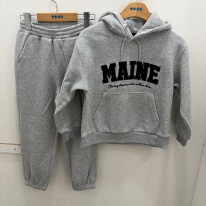 [에스핏]레터링 후드세트 상하복 - 멜란지그레이 (SJZ710MKTR08)