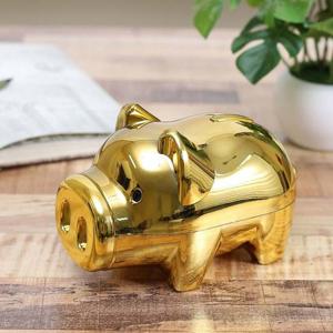 골드 팬시 돼지저금통(올금장) (대) 잔돈저금통 생활용품 가정용품 생필품