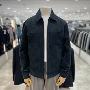 [지오지아]스웨이드 블루종 트러커 자켓_ABF4JJ1101_DGN_DG