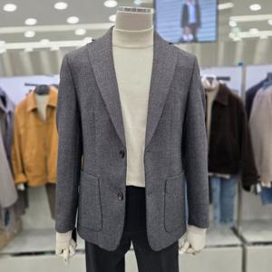[앤드지]울 혼방 아웃포켓 트위드 자켓 BSF4KG1201 GR
