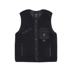 M 캉골조끼 CQK KQFC-BS61380BK 레트로코어 플리스 질레 6138 블랙