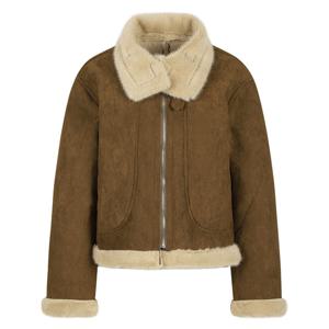 [카라]KARRA 하이넥소프트무스탕자켓_A5W0295