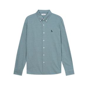 [헤지스]헤지스 터콰이즈 저지 체크 셔츠 HZSH4C335T2