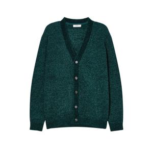 [헤지스]헤지스 그린 벨벳 니트 가디건 HZSW4D204E3