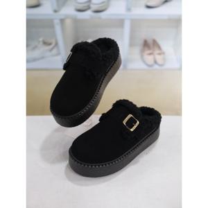 [코디엘루]통굽 데일리 퍼안감 겨울 블로퍼 5cm CDMD500919