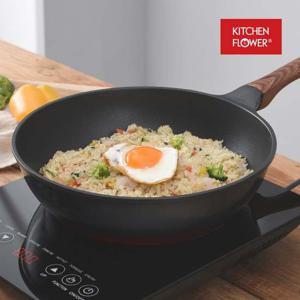 키친플라워 IH 블랙우드펄 궁중팬 28cm 후라이팬 프라이팬 궁중팬 주방용품 조리도구