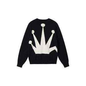 스투시 벤트 크라운 스웨터 블랙 117130Black