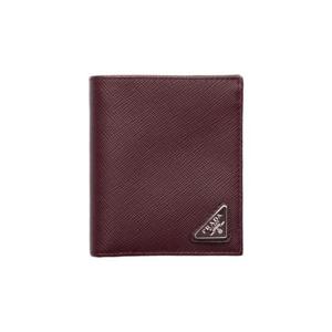 프라다 사피아노 레더 월렛 버건디 2MO004-QHH-F0007