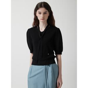 [쥬크]타이 블라우스 니트 탑 Z253KSK104