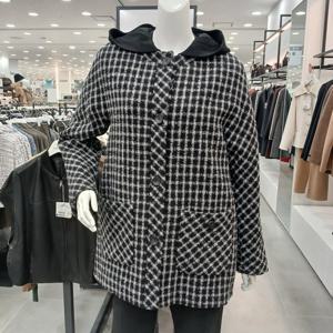 [샤트렌]후드탈부착가능한 보온성높은코트HCCWCT208_GN