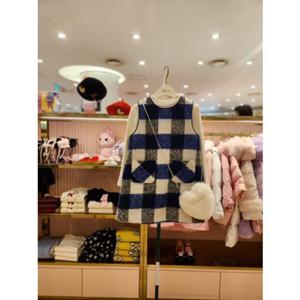 프렌치캣5 주니어세트 네이비체크점퍼스커트 아이보리반목티 (T55KBO020AT020)
