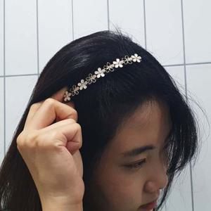 블랙 헤어빗핀 빗핀 클립형 플라워 올림머리 빗핀 헤어빗핀 올림머리핀 비녀 뒤꽂이