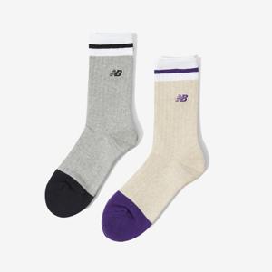 뉴발란스양말 DQJ NBGEDFL704-59 MEN 멜란 장목양말 2PACK