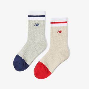 뉴발란스양말 DQJ NBGEDFL703-59 WOMEN 멜란 장목양말 2PACK