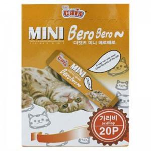 더캣츠 미니베로베로(가리비) 20P(10gX 20개) 미니베로 고양이츄르 츄루 츄르
